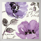 Poster Fleurs violettes (Devant)