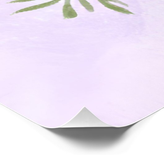 Poster Fleurs violettes (Coin)