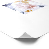 Poster Fleurs violettes Abstraites (Coin)