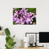 Poster fleurs violettes au soleil (Bureau à domicile)