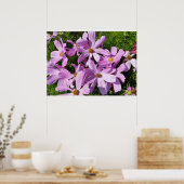 Poster fleurs violettes au soleil (Cuisine)