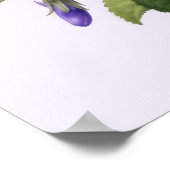 Poster Fleurs Violettes de Février (Coin)