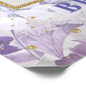 Poster Fleurs violettes de printemps, accessoire photo de (Coin)