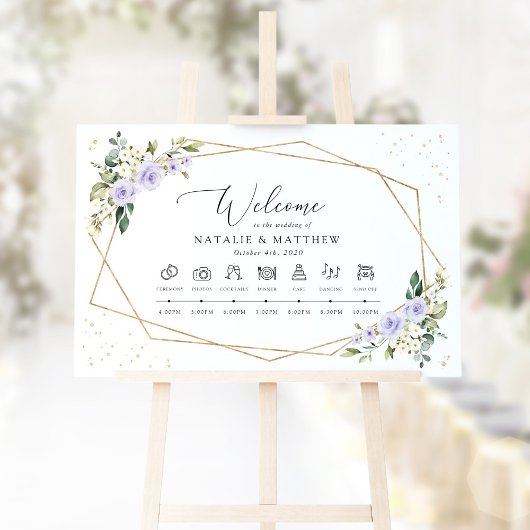Poster Fleurs violettes, Fleurs blanches, Chronologie du