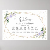 Poster Fleurs violettes, Fleurs blanches, Chronologie du (Devant)