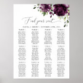 Poster Fleurs violettes, fleurs de prunier, Bohème, Plan (Devant)