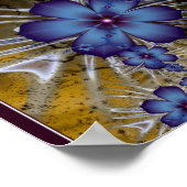 Poster Fleurs Violettes Fractale (Coin)