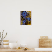 Poster Fleurs Violettes Fractale (Cuisine)