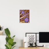 Poster Fleurs Violettes Grimpantes (Bureau à domicile)