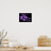 Poster Fleurs violettes Imprimer (Cuisine)
