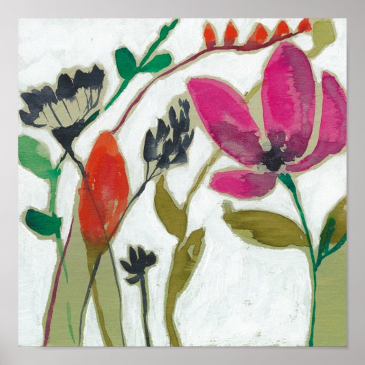 Poster Fleurs vives (Devant)