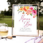 Poster Fleurs vives Floral Citrus Bridal Mimosa Bar<br><div class="desc">Pour plus de personnalisation,  cliquez sur "Personnaliser ce modèle",  puis sur "Modifier à l'aide de l'outil de conception". Élégant éditable facile à utiliser modèles mariage,  plus d'articles disponibles dans le magasin (invitations,  rsvp,  cartes de remerciements,  papeterie & décoration). Si vous avez besoin d'aide ou d'articles correspondants,  veuillez me contacter.</div>