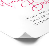 Poster Fleurs vives Floral Citrus Bridal Mimosa Bar (Coin)