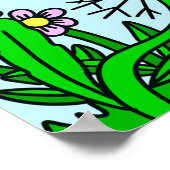 Poster Fleurs Whimsical et nom de la fille Hannah Wall Ar (Coin)