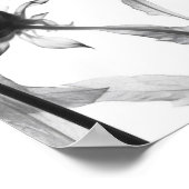 Poster Fleurs X-Ray noir et blanc (Coin)