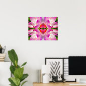 Poster FLEUVE PURPLE - Art Fractal - (Bureau à domicile)