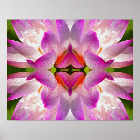 Poster FLEUVE PURPLE - Art Fractal - (Devant)