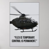 Poster Flex Is Temporary Control Is Permanent Quote (Devant)
