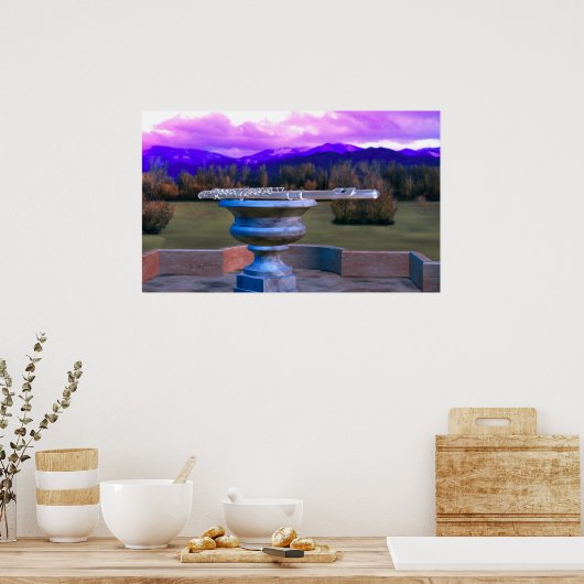 Poster Flexibilité sur le vase de marbre 2c (Cuisine)