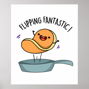 Poster Fliastic Funny Pancake Pun