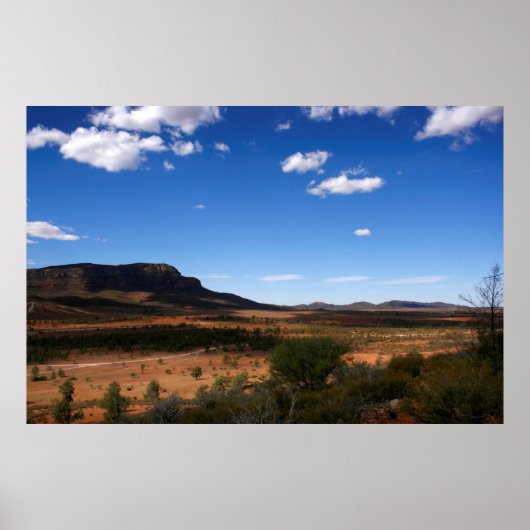 Poster Flinders Ranges Outback Australie (Devant)