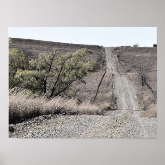 Poster Flint Hills Scène hivernale (Devant)