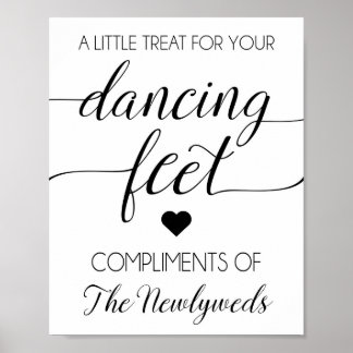 Poster Flip Flip Wedding Favor Sign