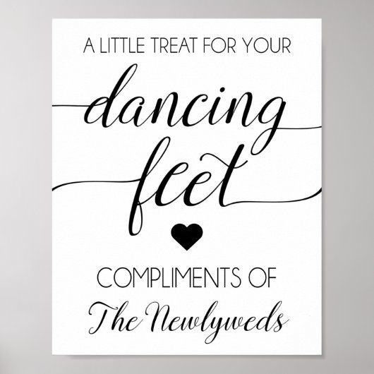 Poster Flip Flip Wedding Favor Sign (Devant)