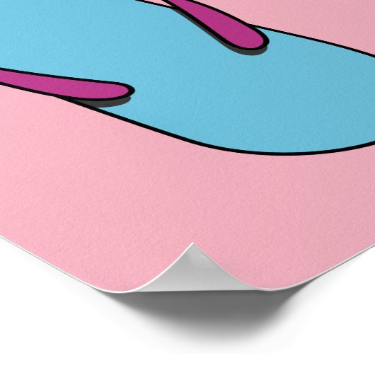 Poster Flip Flops de plage (Coin)