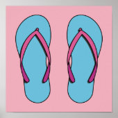 Poster Flip Flops de plage (Devant)