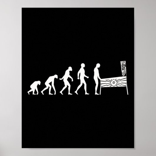 Poster Flipper Pinll Retro Gamer Arcade Machine Usa  (Devant)