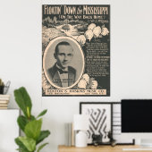 Poster Floatin de 1924 dans le Mississippi (Bureau à domicile)