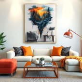 Poster Floating Forest Dreamy