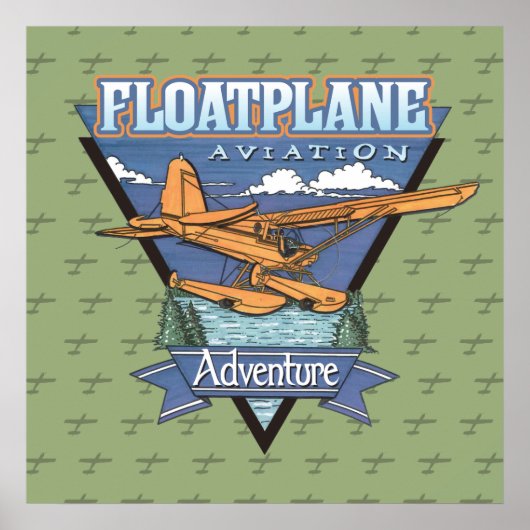 Poster Floatplane Aviation Adventure (Devant)