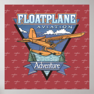 Poster Floatplane Aviation Adventure