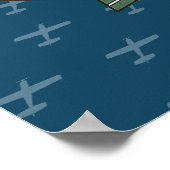 Poster Floatplane Aviation Wilderness Adventure (Coin)