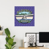 Poster Floatplane Aviation Wilderness Adventure (Bureau à domicile)