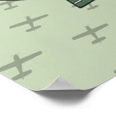 Poster Floatplane Aviation Wilderness Adventure (Coin)