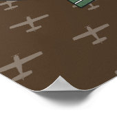 Poster Floatplane Aviation Wilderness Adventure (Coin)