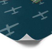 Poster Floatplane Aviation Wilderness Adventure (Coin)