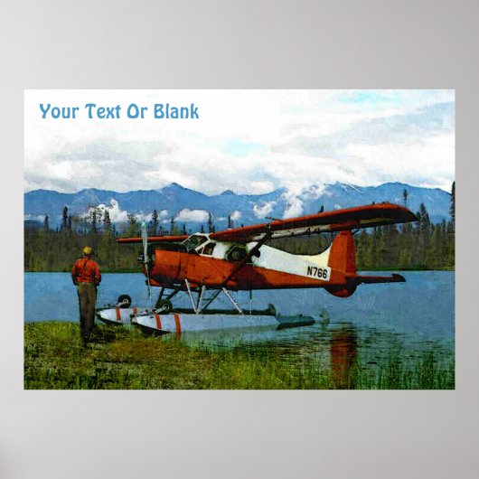 Poster Floatplane De Havilland Beaver (Devant)