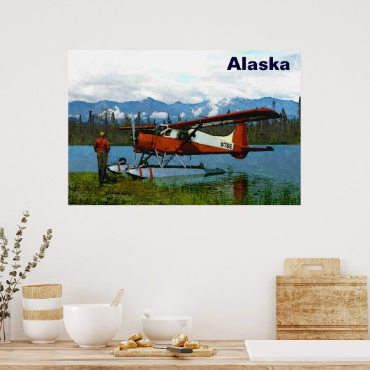 Poster Floatplane De Havilland Beaver (Cuisine)