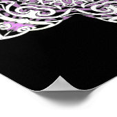 Poster Flocon de neige tribal complexe (Coin)