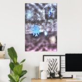 Poster flocons de neige (Bureau à domicile)