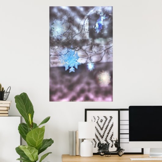 Poster flocons de neige (Bureau à domicile)