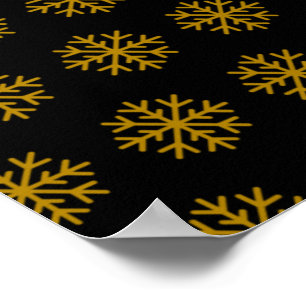 Poster Flocons d'hiver Noël vacances Xmas décembre