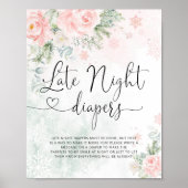 Poster Flocs de neige rousses Late couche de nuit (Devant)