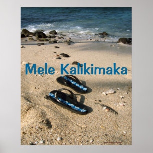 Poster Flops à lèvres de Mele Kalikimaka