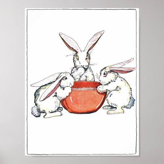 Poster Flopsy, Mopsy et Cotton Tail (Devant)