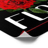 Poster Flor Rose 2024 Je suis avec elle (Coin)